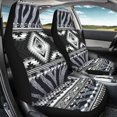 thumbnail image 4 of POLERO Comfortable Vehicle Seat Covers for SUV, Decorative Breathable Front Seat Cover Polyester Fabric Set of 2, Monochrome Geometric Pattern, 4 of 13