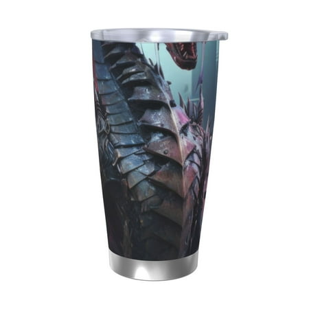

Junzan Urban Mechanical Dragon for 20oz Stainless Steel Insulated Car Cup with Spillproof Lid - Insulated Coffee Mug Thermal Cup-Without Straw