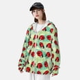 thumbnail image 4 of Picia Red Ladybugs And Leaf Women's Men's UPF 50+ Sun Protection Hoodie Shirt Long Sleeve SPF Fishing Outdoor UV Hiking Lightweight Shirts-X-Large, 4 of 9