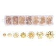 thumbnail image 1 of 1 Box Hollow-out Flower Caps Alloy Flower Spacer Beads Caps for DIY Jewelry Making, 1 of 6