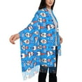 thumbnail image 5 of Cauagu Gnomes in USA Print Women Wrap Shawl tassels Scarves Retro Scarf 77.6"X28.3", 5 of 8
