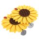 thumbnail image 4 of 2 clips para cortinas con diseño de girasol, correas para sujetar cortinas y hebillas (amarillo), 4 of 5