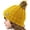 Mustard, variant on CC Kids Trending Lined Pom Beanie for Ages 1-5,Candy Pink