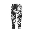 thumbnail image 3 of QATAINLAV Saving Sales Capri Leggings for Women Fashion Boho Palm Trees Print Cropped Leggings Milk Silk Soft Running Workout Yoga Pants Black L, 3 of 6