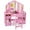 Pink, variant on Costway Kids Vanity Table & Chair Set 2-in-1 Princess Pretend Play Makeup Vanity Set Pink