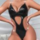 thumbnail image 3 of NECHOLOGY Ropa Interior Mujer Adulto Bodysuit Mujer Sexy Lencería Body de lencería de piel de una pieza para mujer, con encaje y corsé Negro X-Grande, 3 of 7