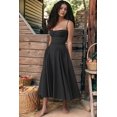 thumbnail image 5 of Women'S 2025 Summer Dress Spaghetti Strap Boho Fit Slim Fit Beach Sundress Black M, 5 of 8