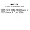 thumbnail image 2 of CMX Rear Disc Brake Caliper Rotors and Ceramic Pads Kit for Car Mazda 5 KC8-100626C, 2 of 11
