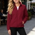 thumbnail image 2 of yillto Fleece Jacket Women Zip up Lightweight Soft Warm Winter Jackets for Women with Pockets Hiking Coat, 2 of 6