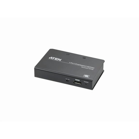 ATEN 2-Port 4K DisplayPort Splitter-TAA Compliant - 4096 x 2160 - DisplayPort - Metal
