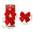 thumbnail image 3 of Luoshdecor 2Pcs Velvet Wreath Bows,Winter Christmas Bows Xmas Hanging Ornaments for Wreath WeddingParty Decoration, 3 of 6