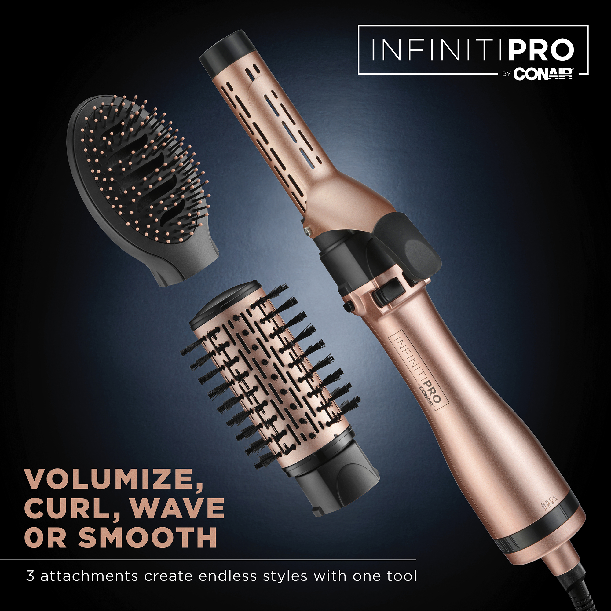 InfinitiPRO by Conair Hot Air Brush Multistyler BC193 - image 4 of 11