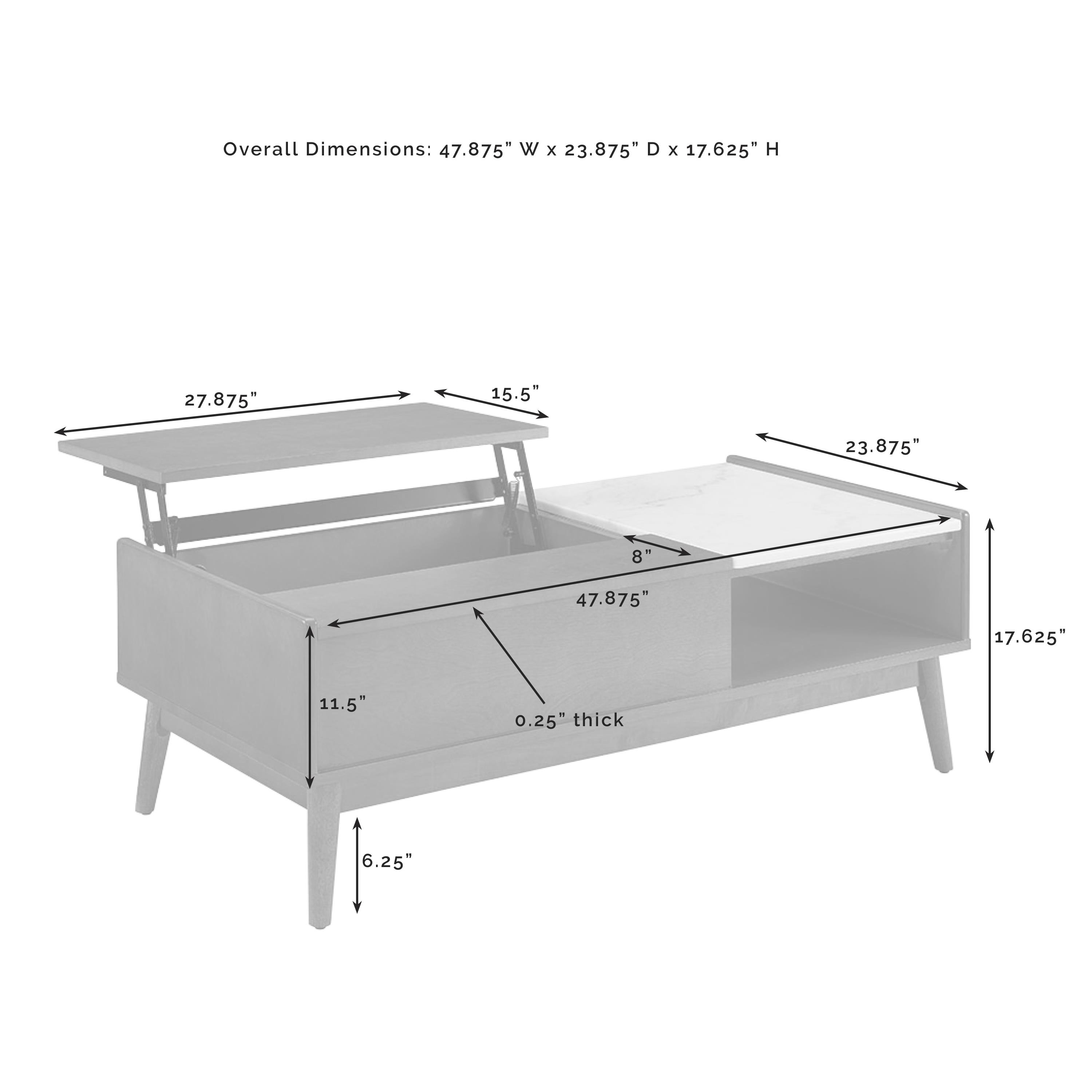 Crosley Furniture Landon 2 Piece Set - Coffee, End Table - image 3 of 7