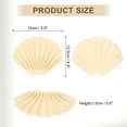 thumbnail image 2 of 2Pcs Small Soap Dish, Silicone Bathroom Soap Holder Shell Shape Bar Soap Dish for Shower, Bathroom(Beige), 2 of 5