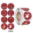 thumbnail image 2 of Rollo de pegatinas navideñas, 500 piezas, etiquetas circulares navideñas, etiquetas decorativas para sobres, tarjetas, cajas de regalo, 2 of 5