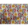 thumbnail image 4 of oneOone Cotton Cambric Fabric Leaves & Floral Block Printed Craft Fabric BTY 56 Inch Wide, 4 of 5