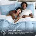 thumbnail image 4 of Bare Home 5-Piece Bed-in-a-Bag - Twin, Light Blue with White Sheet Set, 4 of 8
