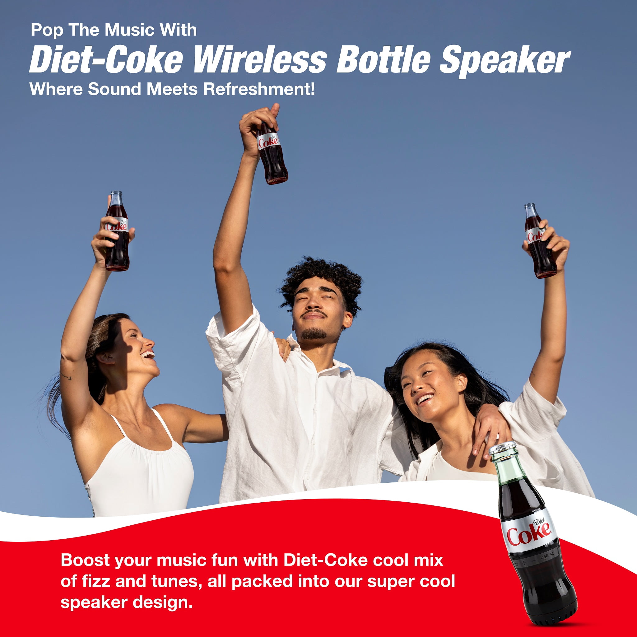 Coca-Cola Classic Bottle Bluetooth Speaker