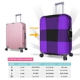 thumbnail image 6 of Kll Purple Buffalo Plaid Luggage Cover Suitcase Cover Suitcase Protector (Luggage not included)-X-Large, 6 of 8