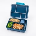 thumbnail image 2 of Bento Box Adult Lunch Box, 5-Compartment Leak-Proof Meal Prep Container for Work Travel Blue, 2 of 6