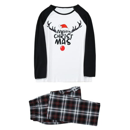 

Youmylove Christmas Family Pajamas Xmas Pjs Deer Plaid Print Long Sleeve T Shirt Top And Pants Xmas Sleepwear Holiday Pajamas Outfit Parent Child Sleepwear Set