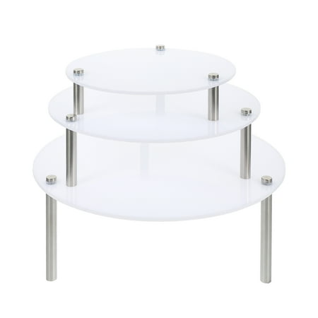 

Acrylic Cupcake Tower Cupcake Stand 3 Tire Dessert Cake Stand for Wedding Birthday