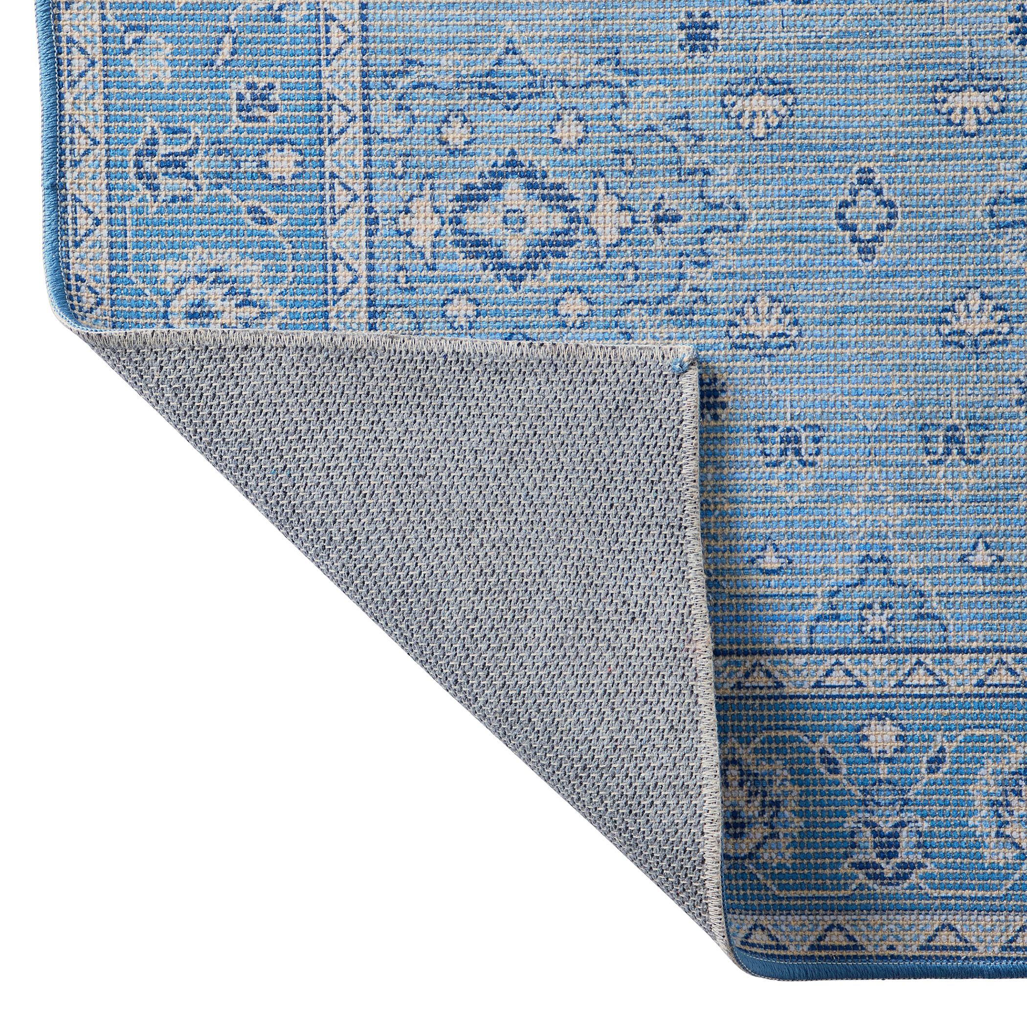 Better Homes & Gardens Blue Lillian Dainty Persian Area Rug, 5'x8'