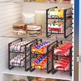 thumbnail image 5 of 2 Pack - Stackable Beverage Soda Can Dispenser Organizer Rack, Bronze, 5 of 7