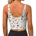 thumbnail image 3 of Lsque Outdoor Living Printed Women'S Sports Bra, Compression, Moisture Wicking, High-Impact Sports Bra For Women,Supportive sports bra-Small, 3 of 9