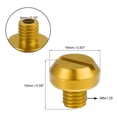 thumbnail image 4 of Unique Bargains Universal M8 Motorcycle Mirror Hole Plugs Screws Mirrors Caps Lock Offs Cover Caps Positive Gold Tone, 4 of 7