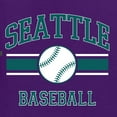 thumbnail image 6 of Wild Bobby City of Seattle Baseball Fantasy Fan Sports Men's T-Shirt, Purple, 4X-Large, 6 of 6