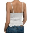 thumbnail image 3 of White Tank Top Women's Sexy Lace Vests Sleeveless Shirt Lace Top Elegant Blouses Woman Spaghetti Straps Tops Y2K Cropped Tops Teenager Girls Fashion Tank Top Camisole Blouse Tops T Xl Yubnlvae, 3 of 4