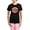 With Pink Camo Pant, variant on - Retro 80S Weekend Forever Pajamas - Women's Short Sleeve Print T-Shirt and Pants Dark Cotton Pajama Set
