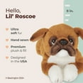 thumbnail image 2 of Bearington Lil Roscoe Small Plush Boxer Stuffed Animal Puppy Dog, 8 inch, 2 of 6
