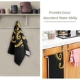 thumbnail image 3 of Dreamtimes Valentines Golden Seahorses Couple Hand Towels 2 PCS, Glitter Glow Hearts Kitchen Towel Ultra Soft and Highly Absorbent,Decorative Fingertip Face Towel for Bathroom Hotel, 28.3"x14.4", 3 of 6