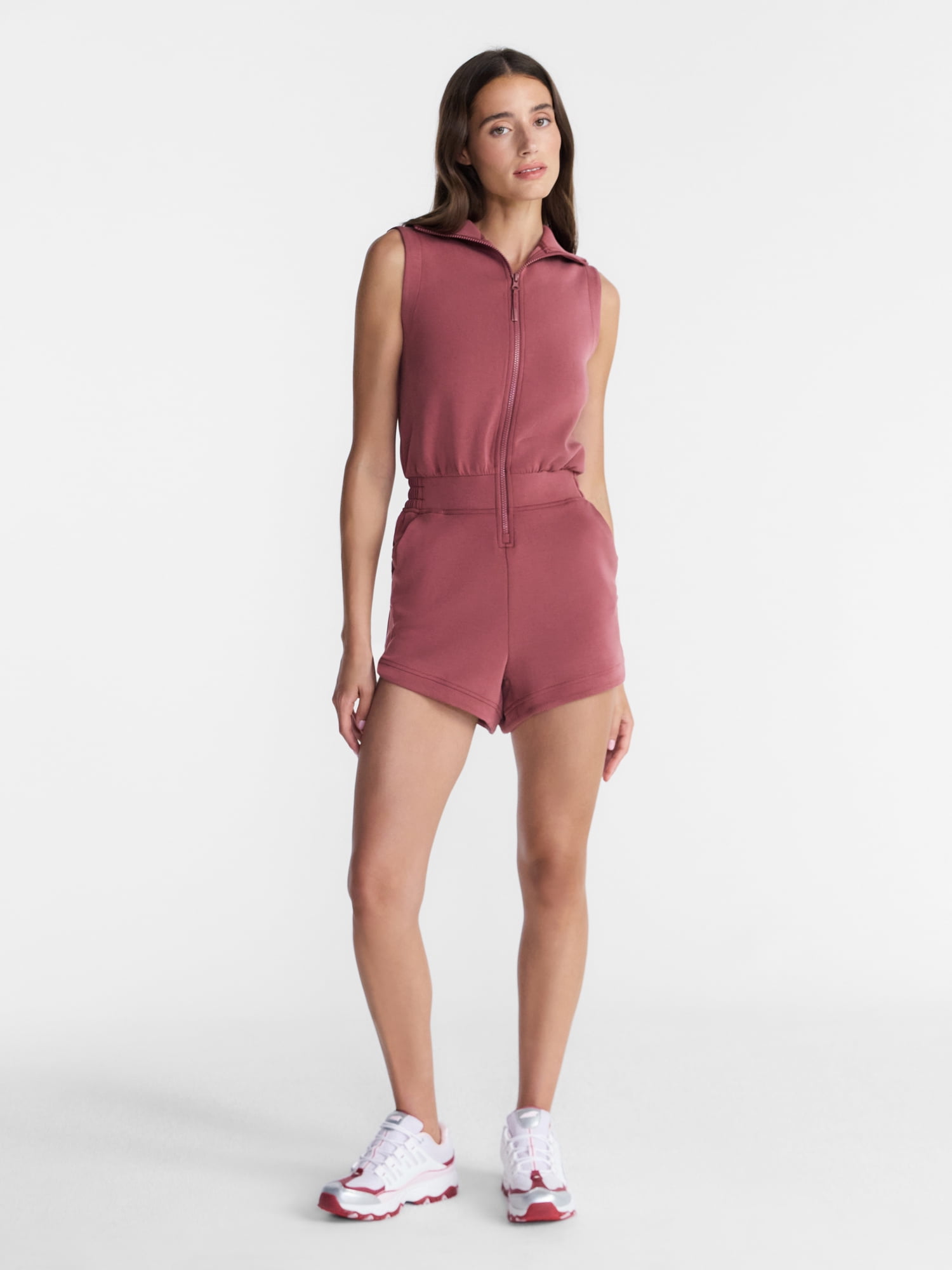Avia Women's Scubaknit Romper, Sizes XS-4X