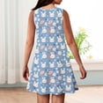 thumbnail image 5 of LTTVQM Easter Dresses for Girls 2026 Egg Rabbit Graphic Happy Sleeveless Sundresses Casual Crewneck Midi Dresses Trendy Church Dresses Blue 11-12 Years, 5 of 5