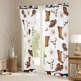 thumbnail image 3 of Castle Fairy Cowboy Boots Hats Curtains Pack of 2 (42x84 Each) for Kids Children Teenagers,Western Theme Cow Print Curtains Blackout,Bohemian Bull Skull Bedroom Curtains,Lightweight Room Decor, 3 of 6