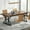 Brown/Black, variant on Tribesigns Conference Room Table, 70.86” x 31.49” Rectangle, Rustic Wood, Sturdy Construction, Color: Brown/White