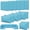 Sky Blue, variant on 14 count Patio Cushion Covers Replacement, Outdoor Furniture Cushion Covers with Zipper and Non-Slip Bottom, Patio Sofa Couch 3 Sizes for Patio Sectional, Covers Only (Sky Blue)