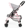 thumbnail image 4 of Bayer Design Butterfly Doll Stroller, Pink and Grey, 4 of 6
