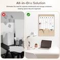 thumbnail image 2 of DOLLAR BOSS Mail Organizer with Whiteboard, Wall Mounted Mail and Keys Organizer Calendar Monthly Whiteboard with Multiple Pocket Organizer, Easy to Write & Clean, for Wall Home Office, Beige, 2 of 8