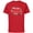 Red, variant on Mickey & Friends Christmas Snow-Capped Happy Holidays - Short Sleeve Cotton T-Shirt for Adults - Customized-Red