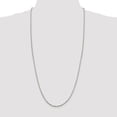 thumbnail image 5 of White Sterling Silver necklace Box chain Pendant 30 in 2.25 mm, 5 of 5