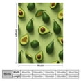 thumbnail image 4 of COMIO  Avocado Throw Blanket, Super Soft Lightweight Flannel Blankets for Bed Couch Sofa, All Season Warm Cozy Fuzzy Plush Blanket for Hot Sleepers, 4 of 6