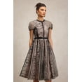 thumbnail image 4 of Vestido Bellabarnetten Lisiya de manga corta a media pierna jacquard, 4 of 7