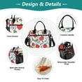 thumbnail image 3 of FORMRS Insulated Lunch Bag Unisex Large Capacity with Shoulder Strap, Vibrant Strawberries, 3 of 6