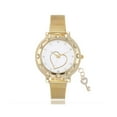 thumbnail image 1 of ZLight Stainless Steel Women Wristwatch Stylish Glossy Romantic Rhinestone Round Anti-rust Girls Watch Clock Birthday Gift Key 1Set, 1 of 5