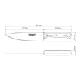 thumbnail image 3 of Cuchillo Chef Tramontina Ultracorte 7 Pulgadas Negro, 3 of 4