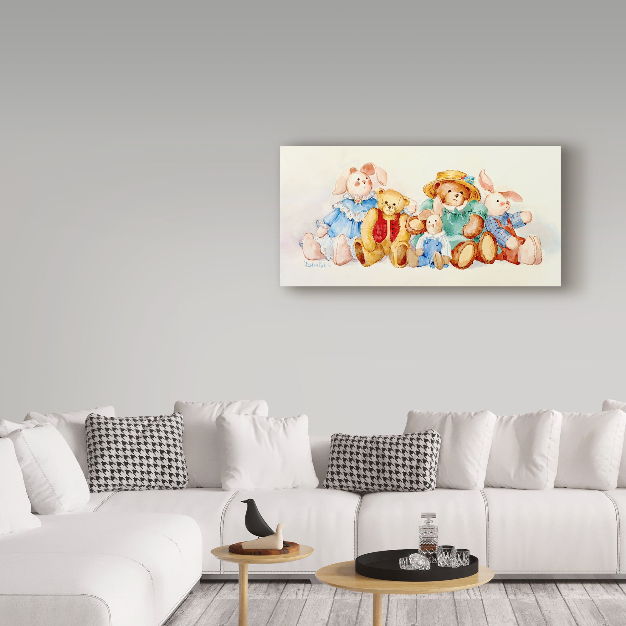 Trademark Fine Art 'Friends Forever Bears' Canvas Art by Barbara Mock